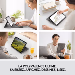 Logitech Folio Touch Gris Smart Connector QWERTZ Suisse - Vue supplémentaire 17
