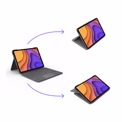 Logitech Folio Touch Gris Smart Connector QWERTY Espagnole - Vue supplémentaire 5