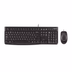 Logitech MK120, Taille réelle (100 %), USB, Noir, Souris incluse