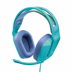 Logitech G G335, Avec fil, Jouer, 20 - 20000 Hz, 240 g, Casque, Couleur menthe