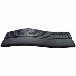 Logitech Ergo K860, Taille réelle (100 %), RF sans fil + Bluetooth, Contacteur de touche semi-mécanique, Graphite