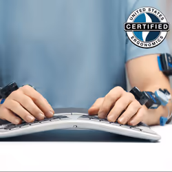 Logitech Ergo K860 clavier RF sans fil + Bluetooth US International Graphite - Vue supplémentaire 5