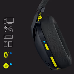 Logitech G G435 Casque Gaming Sans Fil Bluetooth LIGHTSPEED Noir - Vue supplémentaire 4
