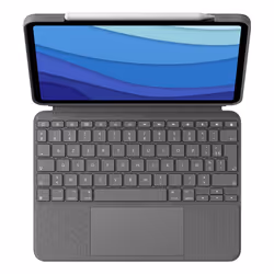 Logitech Combo Touch for iPad Pro 11-inch (1st, 2nd, and 3rd generation), AZERTY, Français, Trackpad, 1,8 cm, 1 mm, Apple