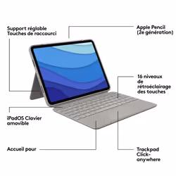 Logitech Combo Touch for iPad Pro 11-inch (1st, 2nd, and 3rd generation) - Vue supplémentaire 6