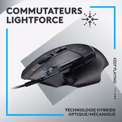 Logitech G G502 X souris Droitier USB Type-A Optique 25600 DPI - Vue supplémentaire 8