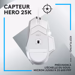 Logitech G G502 X souris Droitier USB Type-A Optique 25600 DPI - Vue supplémentaire 10