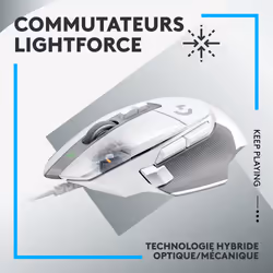 Logitech G G502 X souris Droitier USB Type-A Optique 25600 DPI - Vue supplémentaire 8