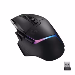 Logitech G G502 X Plus, Droitier, Optique, RF sans fil, 25600 DPI, Noir