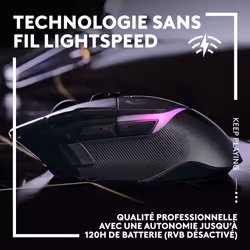 Logitech G G502 X Plus souris Droitier RF sans fil Optique 25600 DPI - Vue supplémentaire 10