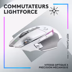 Logitech G G502 X Plus souris Droitier RF sans fil Optique 25600 DPI - Vue supplémentaire 9