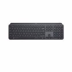 Logitech Mx Keys For Business, Taille réelle (100 %), Bluetooth, AZERTY, Graphite