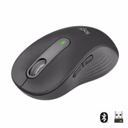 Logitech Signature M650, Droitier, Optique, RF sans fil + Bluetooth, 2000 DPI, Graphite