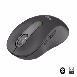 Logitech Signature M650, Droitier, Optique, RF sans fil + Bluetooth, 2000 DPI, Graphite