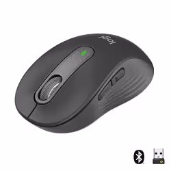 Logitech Signature M650 for Business, Droitier, Optique, RF sans fil + Bluetooth, 4000 DPI, Graphite