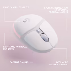 Logitech G G705 souris Droitier RF sans fil + Bluetooth Optique 8200 DPI - Vue supplémentaire 11