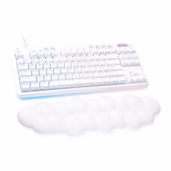 Logitech G G713, Sans clé (80 - 87%), USB, Clavier mécanique, AZERTY, LED RGB, Blanc