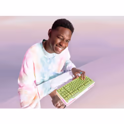 Logitech G G715 clavier RF sans fil + Bluetooth AZERTY Français Blanc