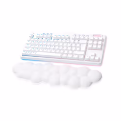 Logitech G G715, Sans clé (80 - 87%), RF sans fil + Bluetooth, Clavier mécanique, QWERTY, LED RGB, Blanc