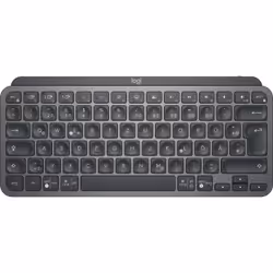 Logitech MX Keys Mini Minimalist Wireless Illuminated Keyboard, Mini, RF sans fil + Bluetooth, QWERTZ, LED, Graphite
