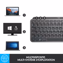 Logitech MX Keys Mini Minimalist Wireless Illuminated Keyboard - Vue supplémentaire 10