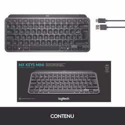 Logitech MX Keys Mini Minimalist Wireless Illuminated Keyboard - Vue supplémentaire 13