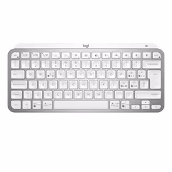 Logitech MX Keys Mini, Mini, RF sans fil + Bluetooth, QWERTY, LED, Gris