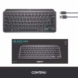 Logitech MX Keys Mini clavier RF sans fil + Bluetooth QWERTY Anglais Graphite - Vue supplémentaire 16