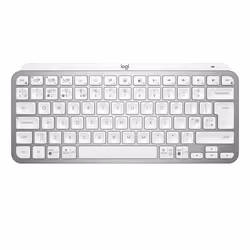 Logitech MX Keys Mini Minimalist Wireless Illuminated Keyboard, Mini, RF sans fil + Bluetooth, QWERTY, LED, Gris
