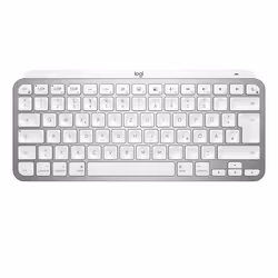 Logitech MX Keys Mini For Mac Minimalist Wireless Illuminated Keyboard, Mini, Bluetooth, AZERTY, LED, Gris