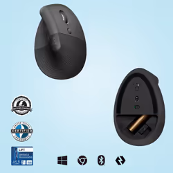 Logitech Lift Souris Ergonomique Verticale Sans Fil Bluetooth Graphite Droitier - Vue supplémentaire 6