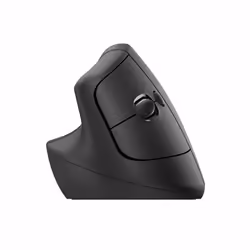 Logitech Lift for Business, Gauche, Conception verticale, Optique, RF sans fil + Bluetooth, 4000 DPI, Graphite
