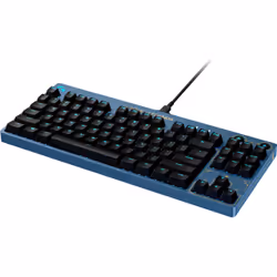 Logitech G PRO clavier USB QWERTY US International Noir, Bleu, Or