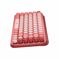 Logitech POP Keys Wireless Mechanical Keyboard With Emoji Keys clavier Bluetooth AZERTY Français Rose - Vue supplémentaire 4