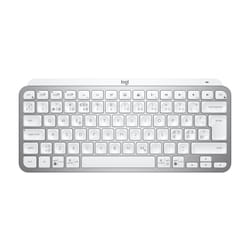 Logitech MX Keys Mini for Business clavier RF sans fil + Bluetooth QWERTY Nordique Aluminium, Blanc