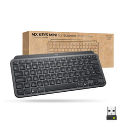 Logitech Mx Keys Mini For Business clavier RF sans fil + Bluetooth QWERTY Anglais Graphite