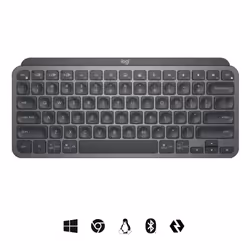 Logitech Mx Keys Mini For Business clavier RF sans fil + Bluetooth QWERTY Anglais Graphite - Vue supplémentaire 6