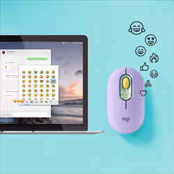 Logitech POP Mouse souris Ambidextre RF sans fil + Bluetooth Optique 4000 DPI