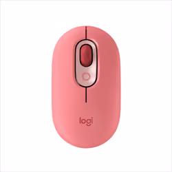 Logitech POP Mouse, Ambidextre, Optique, RF sans fil + Bluetooth, 4000 DPI, Rose