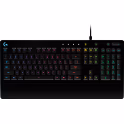 Logitech G G213 Prodigy Gaming Keyboard, Taille réelle (100 %), USB, Clavier mécanique, LED RGB, Noir