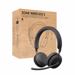 Logitech Zone Wireless 2 Teams, Avec fil &amp;sans fil, Bureau/Centre d'appels, 230 g, Casque, Graphite