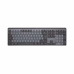 Logitech MX Mechanical, Taille réelle (100 %), RF sans fil + Bluetooth, Clavier mécanique, AZERTY, LED, Graphite, Gris