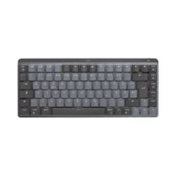 Logitech MX Mini Mechanical clavier RF sans fil + Bluetooth QWERTZ Allemand Graphite, Gris