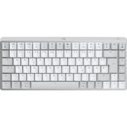 Logitech MX Mini Mechanical for Mac clavier Bluetooth QWERTZ Allemand Gris, Blanc