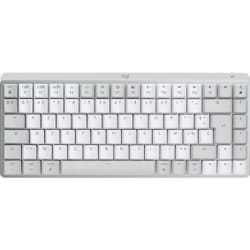 Logitech MX Mini Mechanical for Mac clavier Bluetooth AZERTY Français Gris, Blanc
