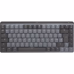 Logitech MX Mini Mechanical for Mac, Sans clé (80 - 87%), Bluetooth, Clavier mécanique, AZERTY, LED, Graphite, Gris