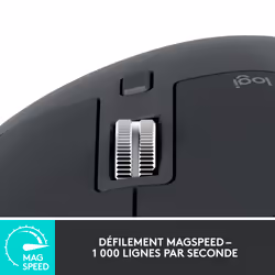 Logitech MX Master 3S souris Droitier RF sans fil + Bluetooth Laser 8000 DPI - Vue supplémentaire 10