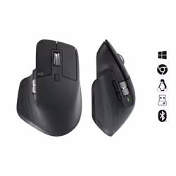 Logitech MX Master 3S souris Droitier RF sans fil + Bluetooth Laser 8000 DPI - Vue supplémentaire 6
