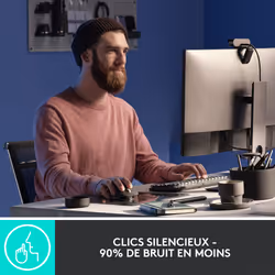 Logitech MX Master 3S souris Droitier RF sans fil + Bluetooth Laser 8000 DPI - Vue supplémentaire 9