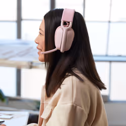 Logitech Zone Vibe 100 Casque Bluetooth Sans Fil Rose Arceau - Vue supplémentaire 4
